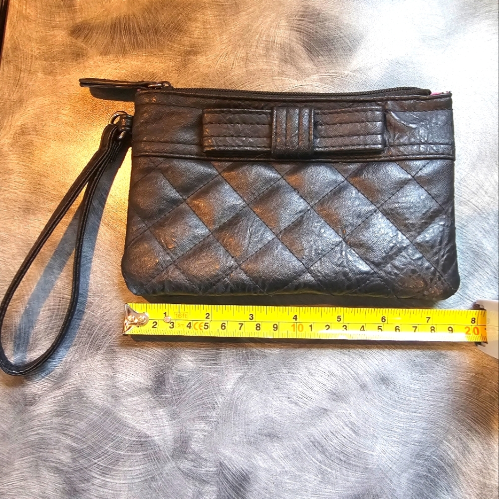 American Eagle leather clutch